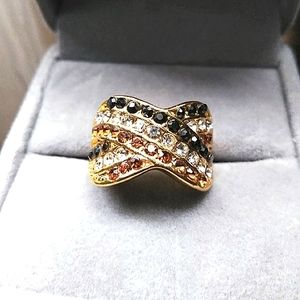 Twisted Gemstone Ring